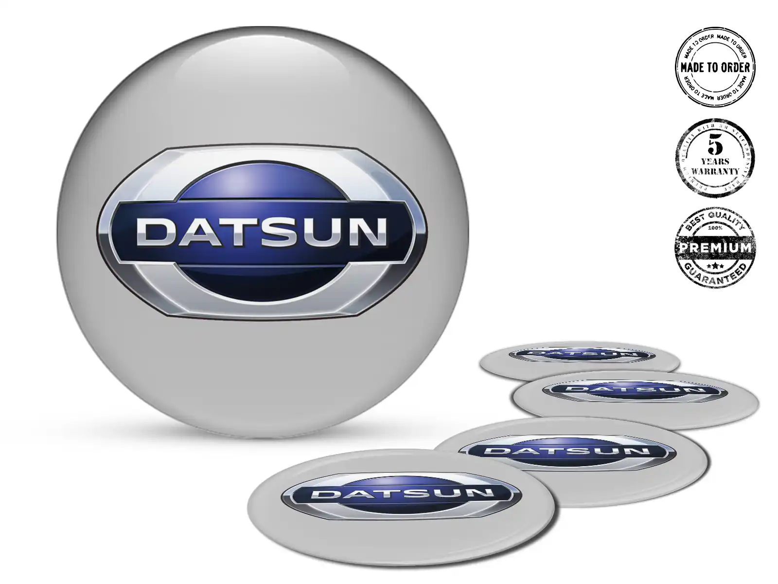 Datsun Gewölbte Aufkleber Design Hochwertige Radembleme